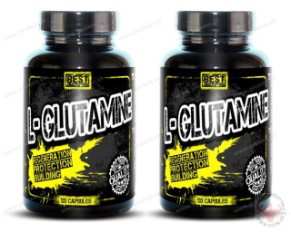 L-Glutamine (120 kps) - Best Nutrition 1+1 Zadarmo