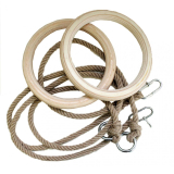 Drevené gymnastické kruhy SPARTAN priemer 18 cm 