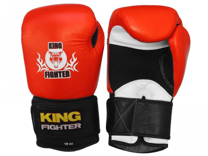 Boxerské rukavice King Fighter červeno/černé