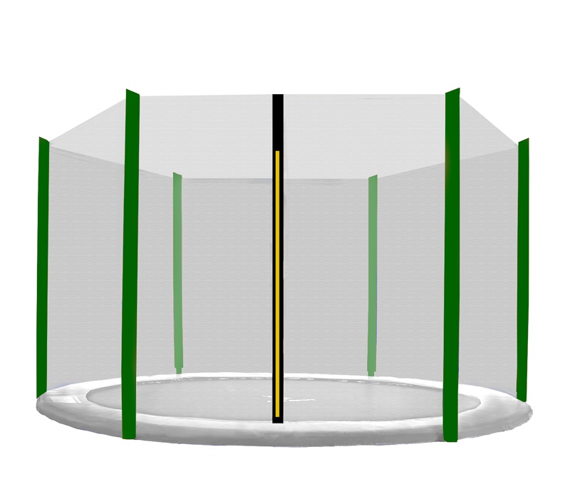 Aga Ochranná sieť 150 cm na 6 tyčí Black net/ Dark green