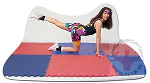 Fitness podložka Spartan PUZZLE 100 x 100 cm