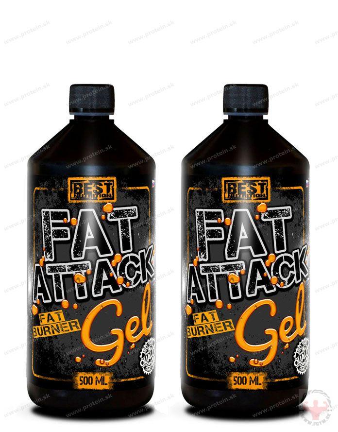Fat Attack GEL 500 ml BEST NUTRITION 1+1 Zadarmo