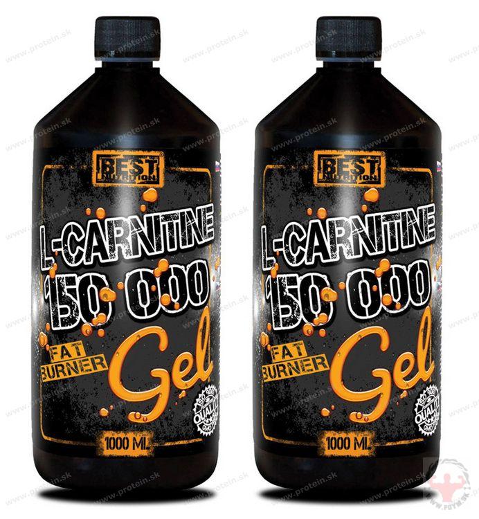 L-Carnitine Gél 150 000 BEST NUTRITION (1 000 ml) 1+1 Zadarmo