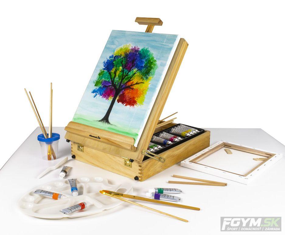 Stolný maliarsky stojan v kufríku Kids World 