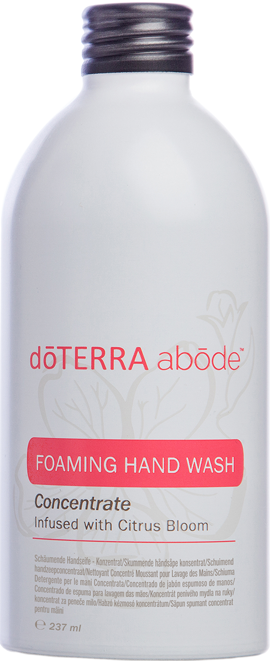 Koncentrát penivého mydla na ruky dōTERRA abōde™ presýtený zmesou dōTERRA Citrus Bloom™ 237ml