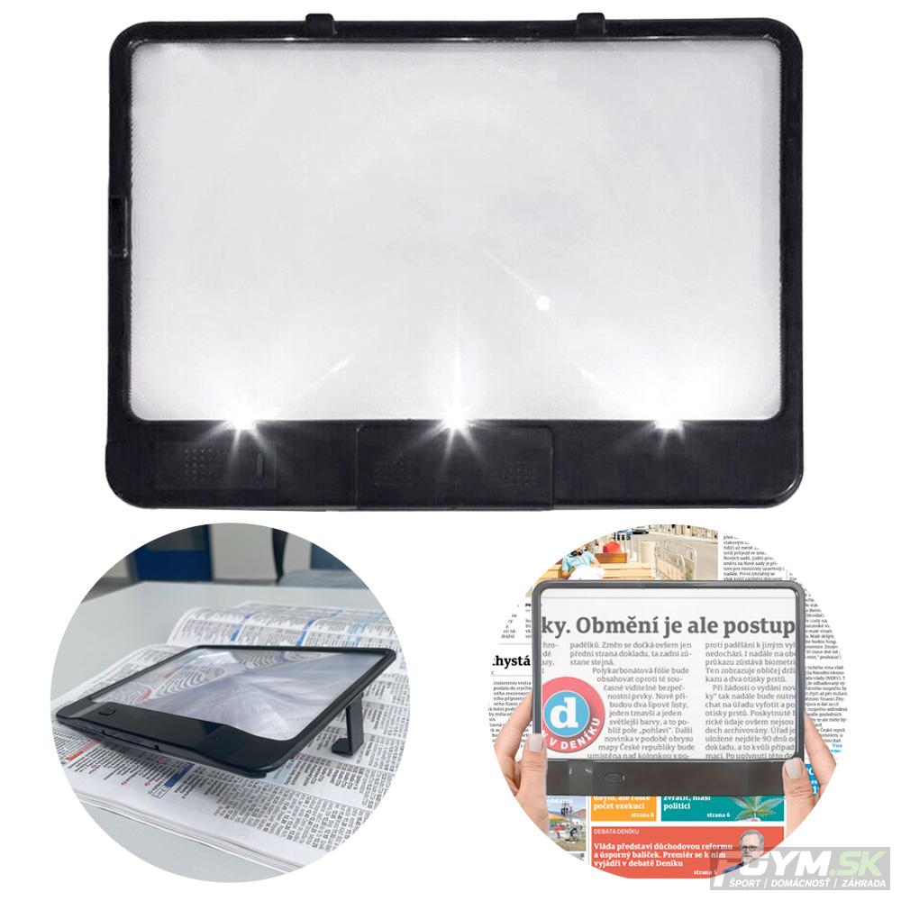 HomeLife Čítacia lupa s LED osvetlením PAGE BRIGHT