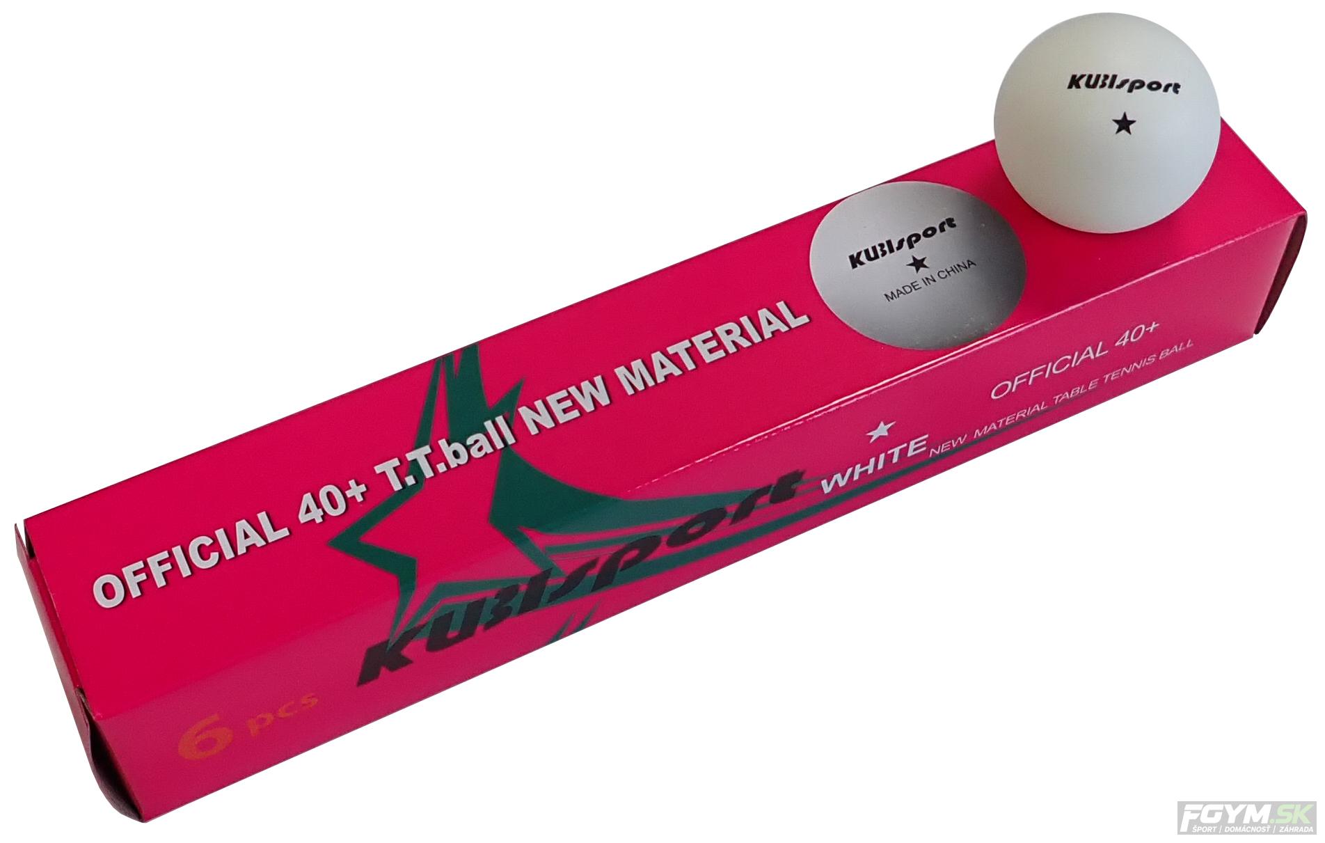 Loptičky na stolný tenis DOUBLE HAPPINESS 1 hviezda 6 ks 40 mm G1817/40K