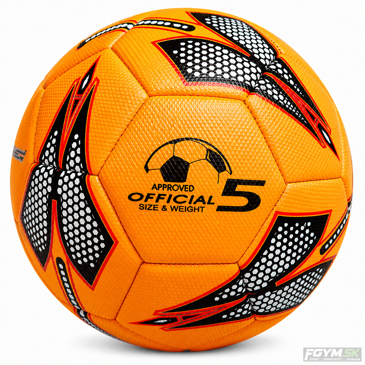 Futbalová lopta veľkosti 5 – oranžová