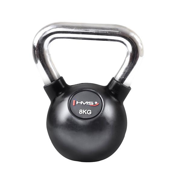 Kettlebell s  chromovaným úchopom HMS KGC 8 KG 