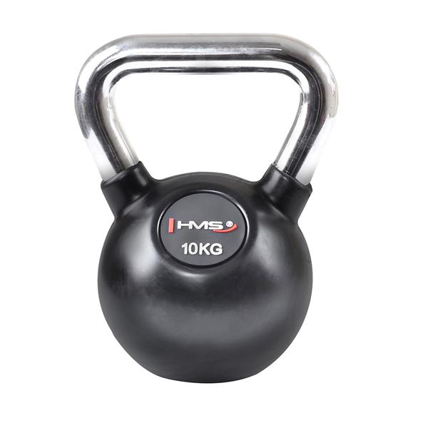 Kettlebell s  chromovaným úchopom HMS KGC 10 KG 
