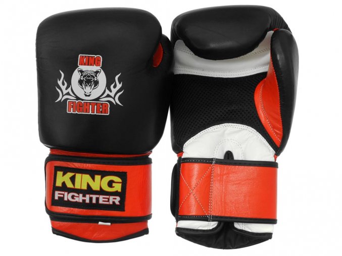 Boxerské rukavice King Fighter černo/červené