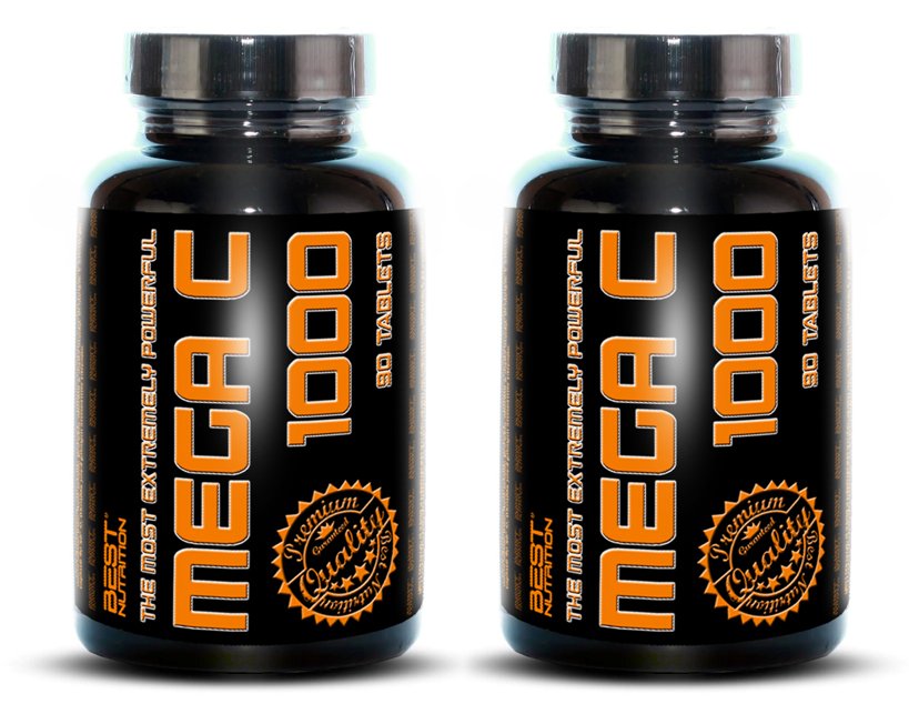 Mega C 1000 BEST NUTRITION (90 tbl) 1+1 Zadarmo
