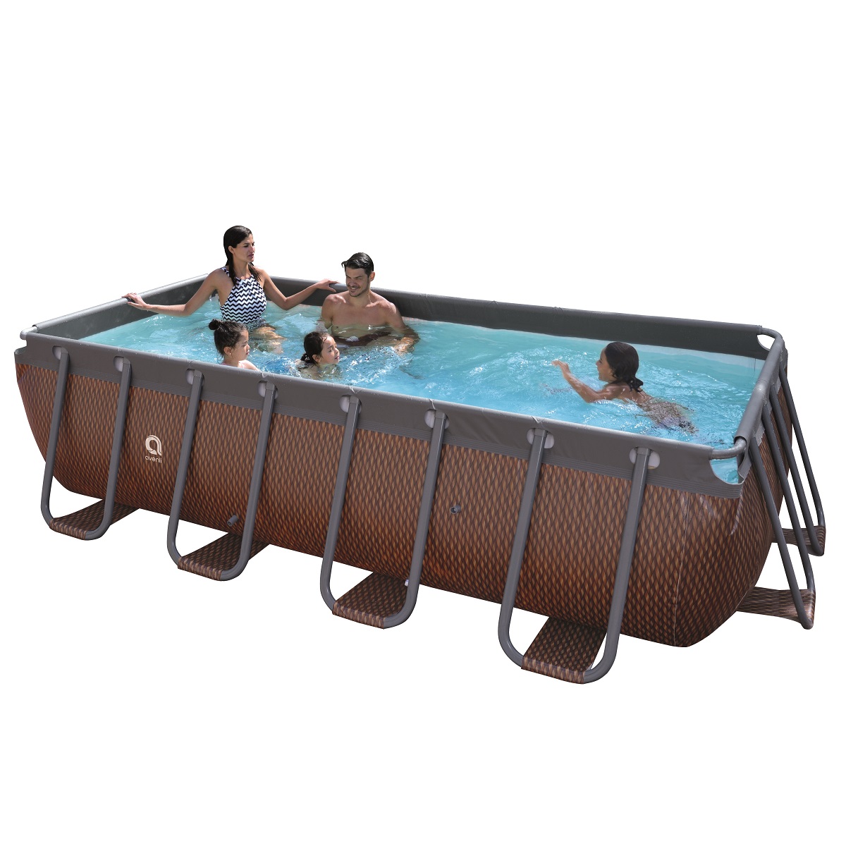  Bazén s pevnou stenou Passaat Rattan 400 x 200 x 99 cm s kartušovou filtráciou 