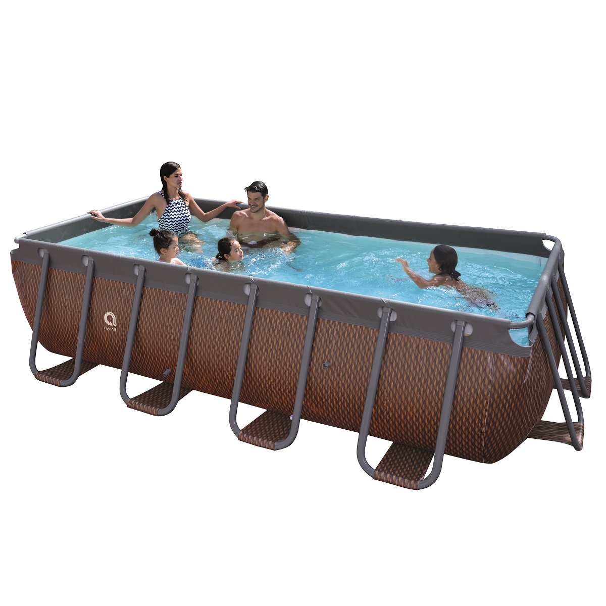  Bazén s pevnou stenou Passaat Rattan 540 x 250 x 100 cm s kartušovou filtráciou