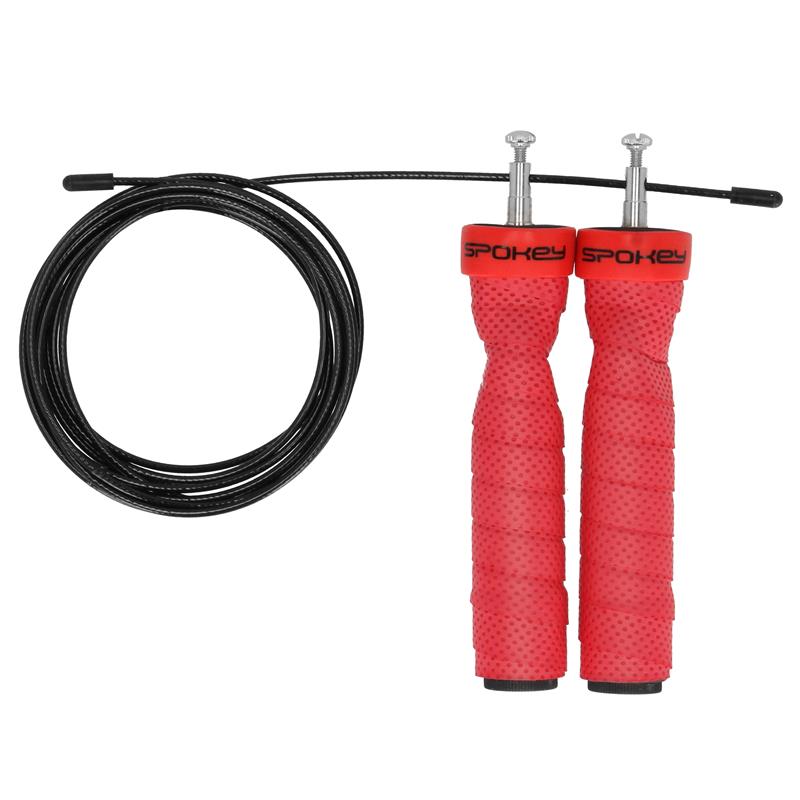  Spokey PUMP PRO Švihadlo se závažím, červeno-černé