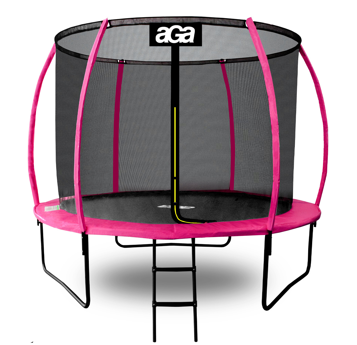 Aga SPORT EXCLUSIVE Trampolína 180 cm Ružová + ochranná sieť + schodíky