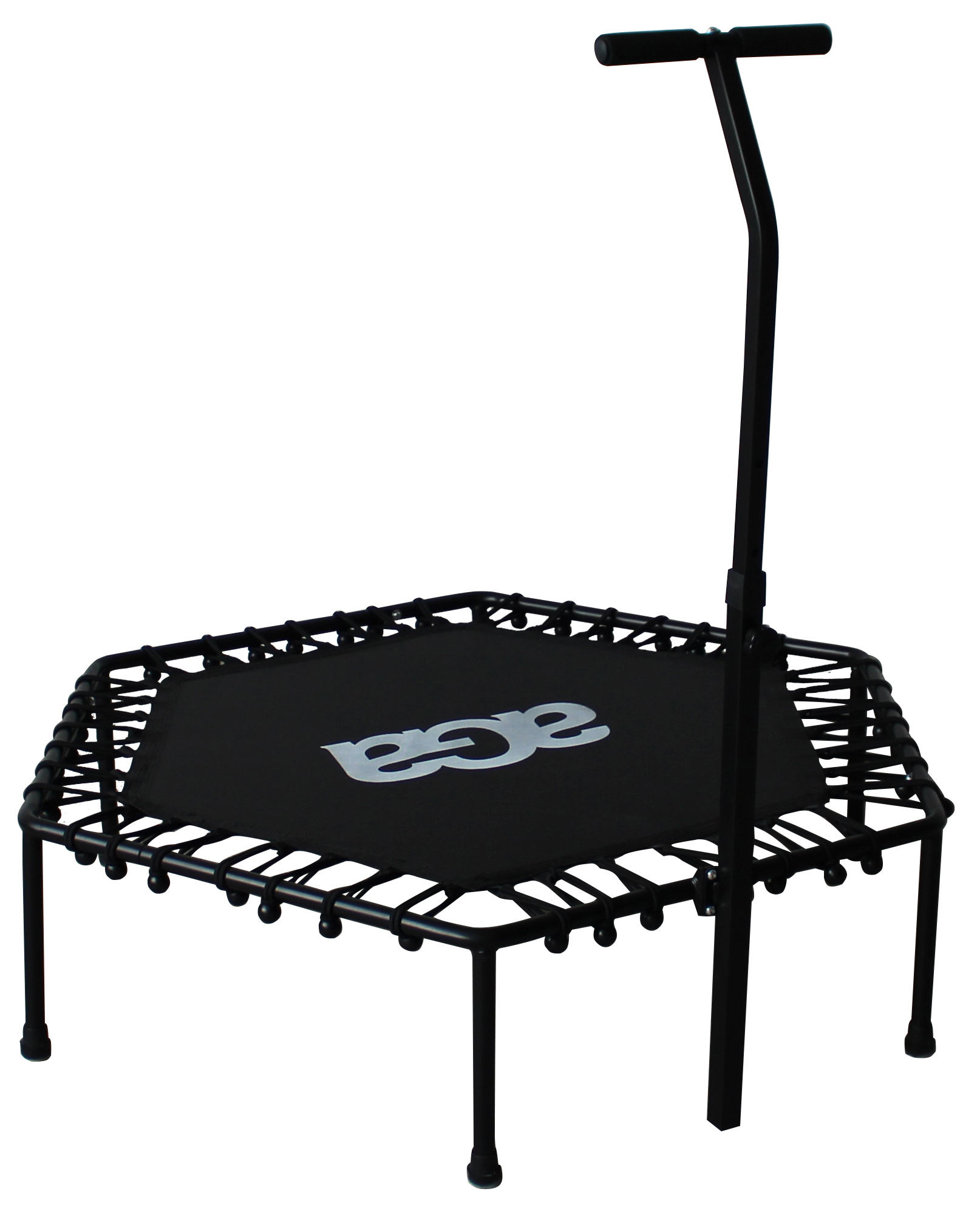 Aga FITNESS Trampolína 130 cm Čierna + madlo