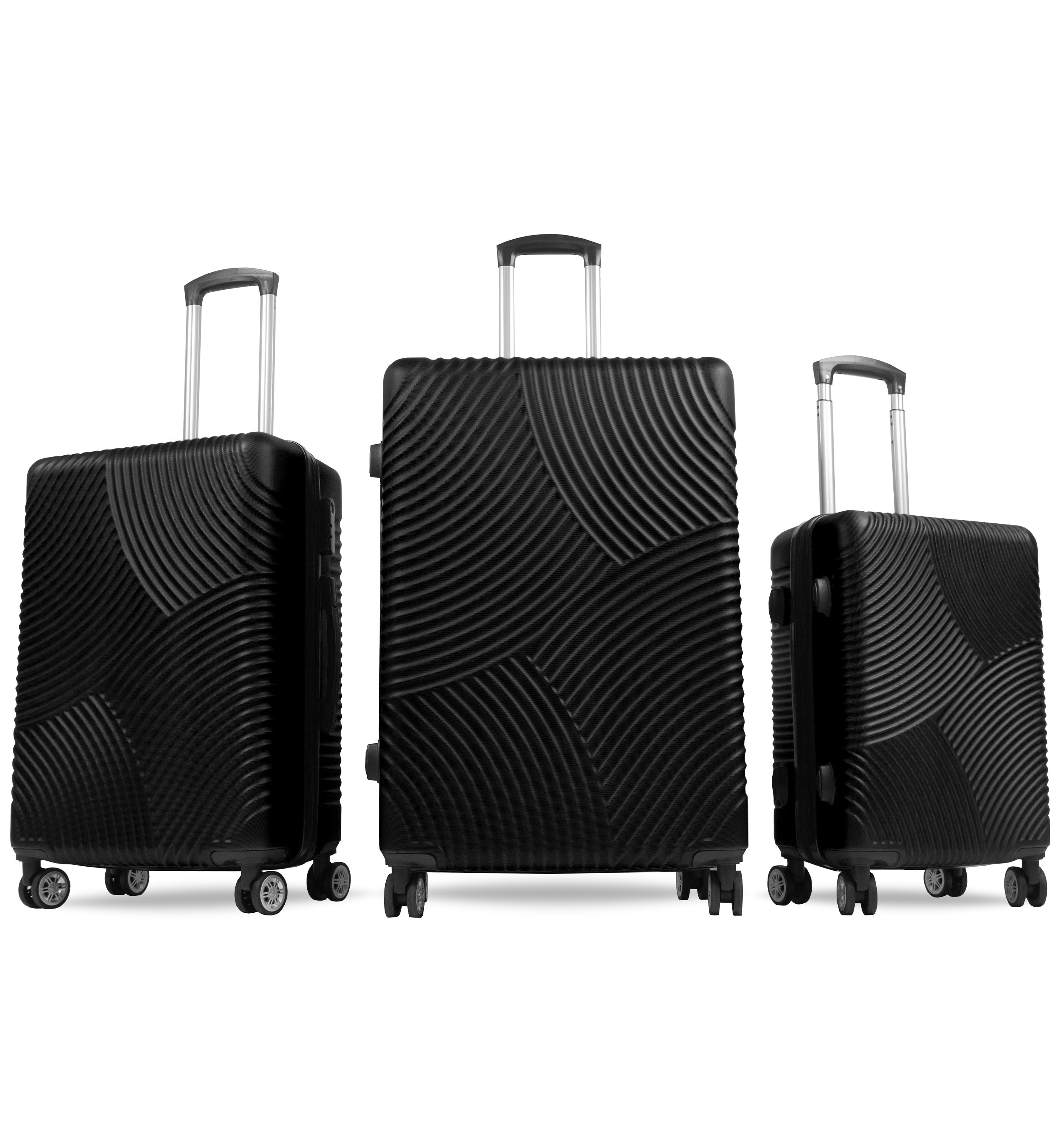 Sada cestovných kufrov MR4654 Čierna Aga Travel 