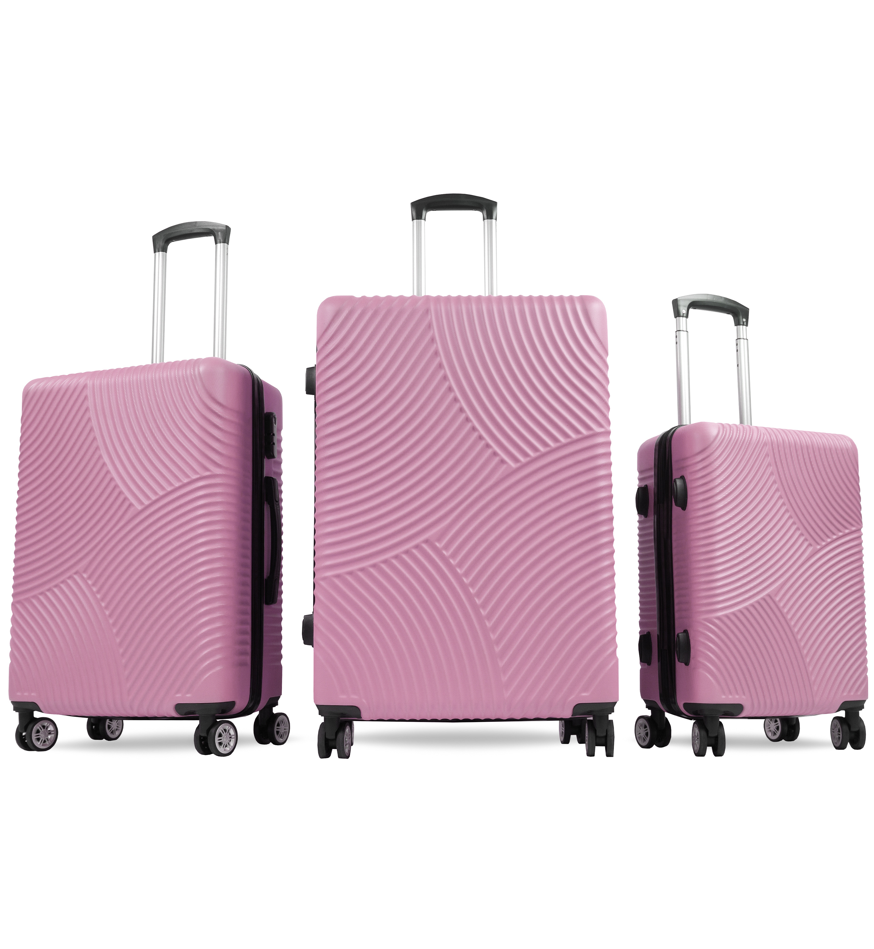 Sada cestovných kufrov MR4654 Ružová Aga Travel 