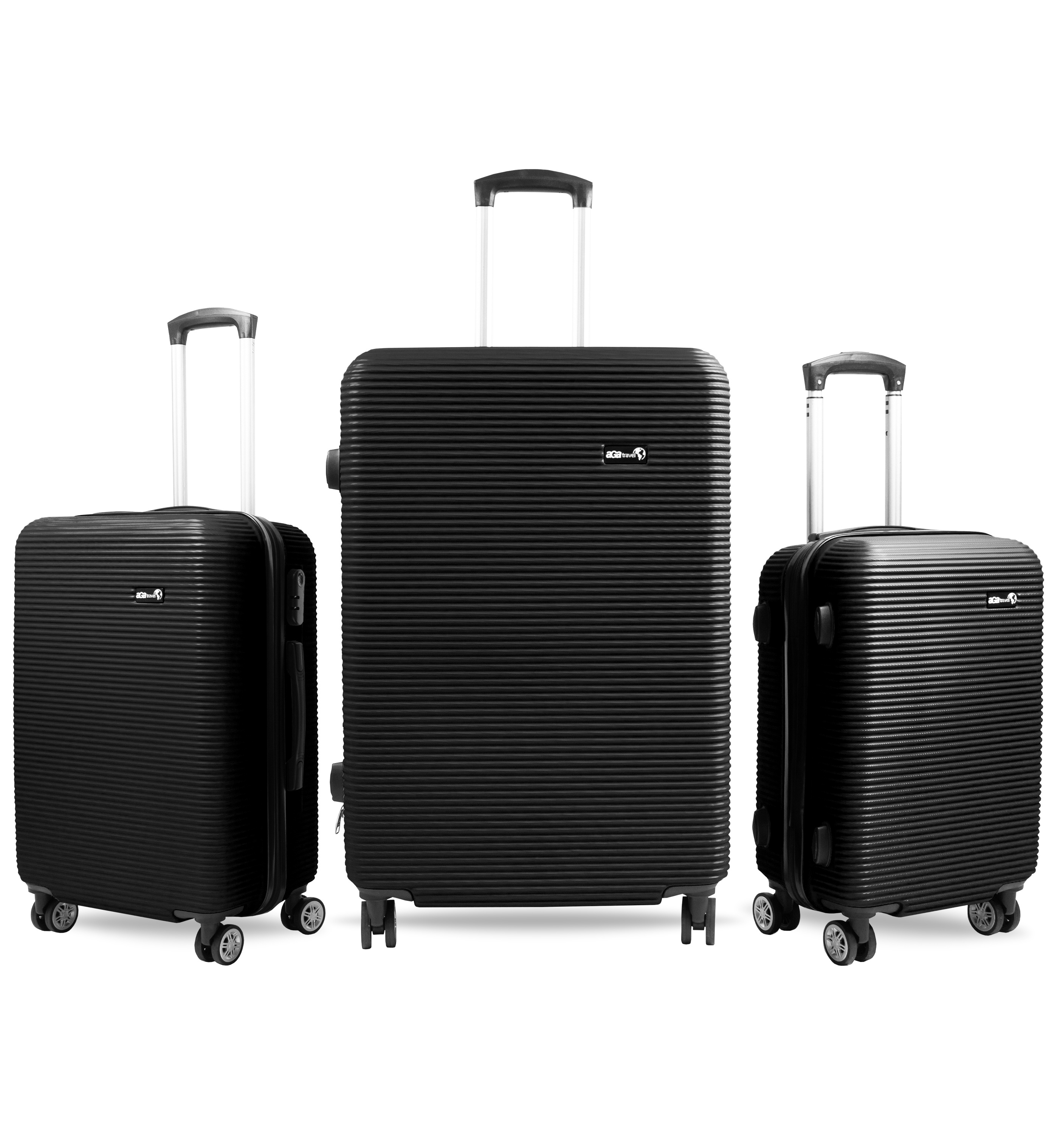 Sada cestovných kufrov MR4651 Čierna Aga Travel 