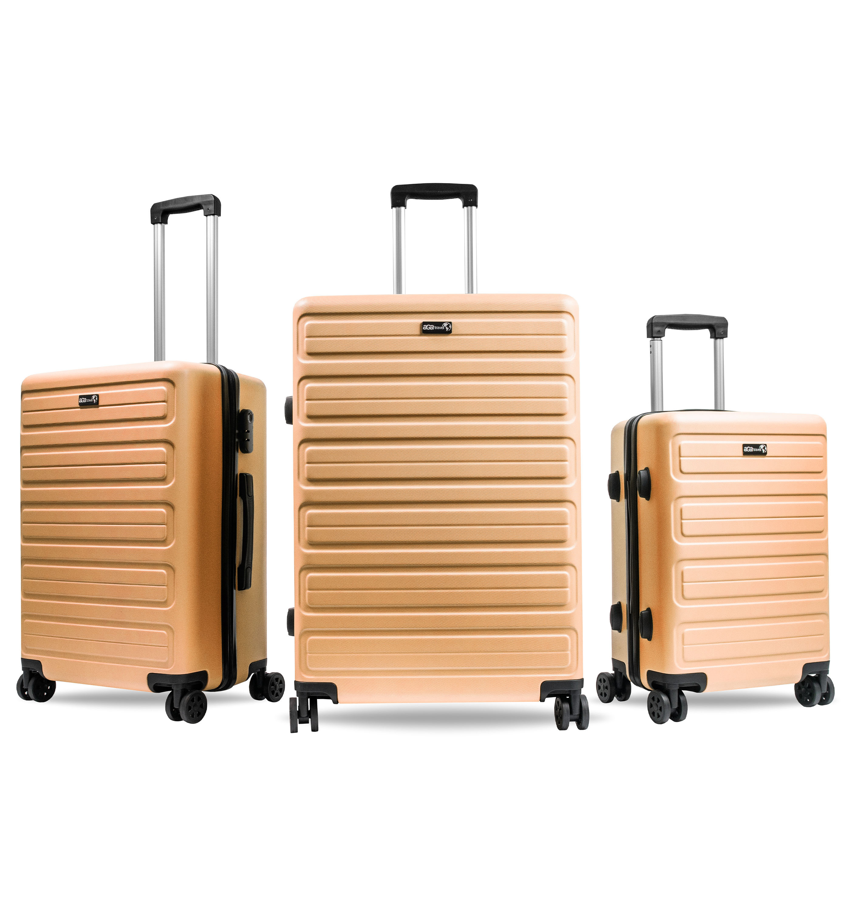 Sada cestovných kufrov MR4657 Oranžová Aga Travel 