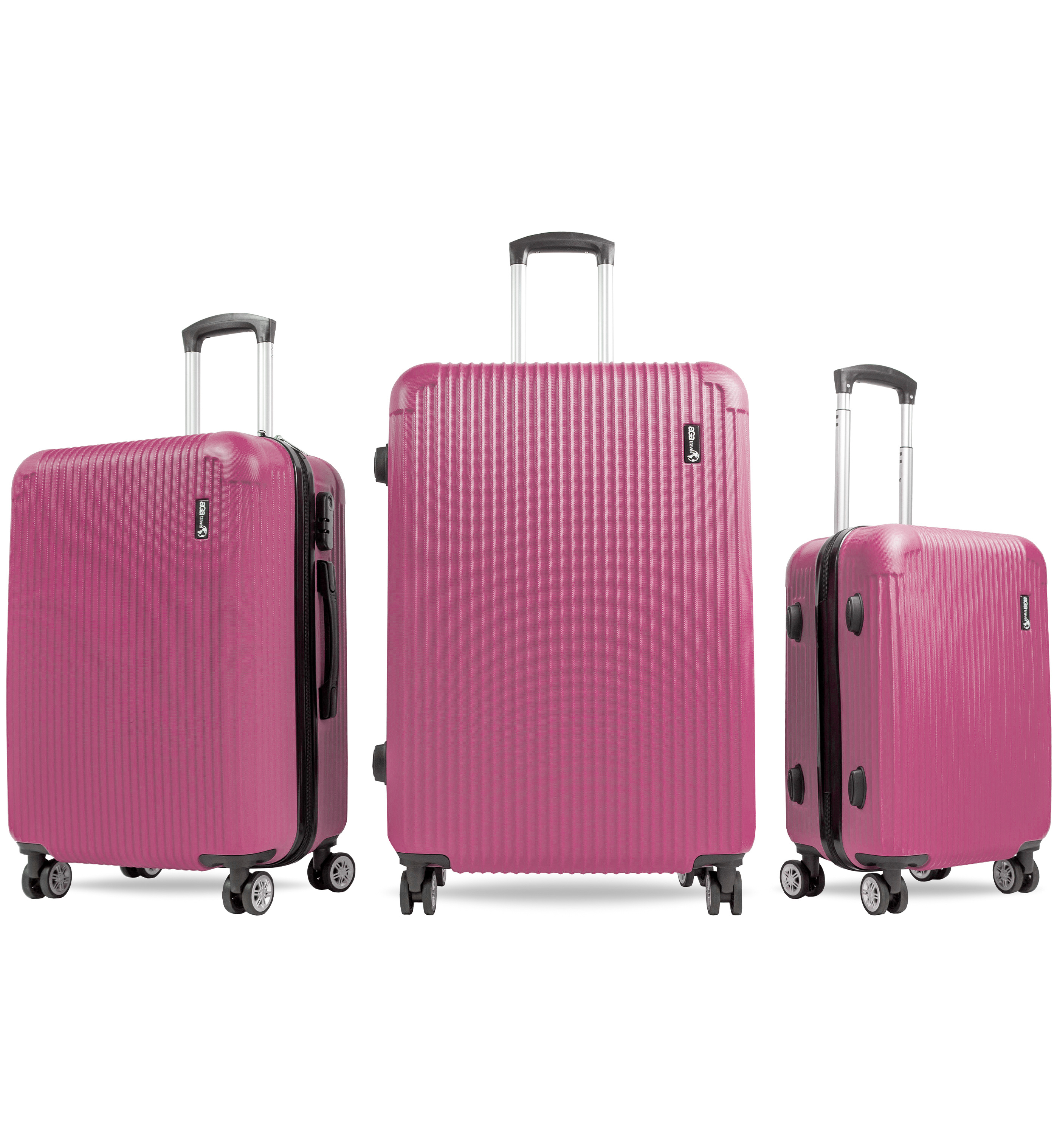 Sada cestovných kufrov MR4652 Ružová Aga Travel 