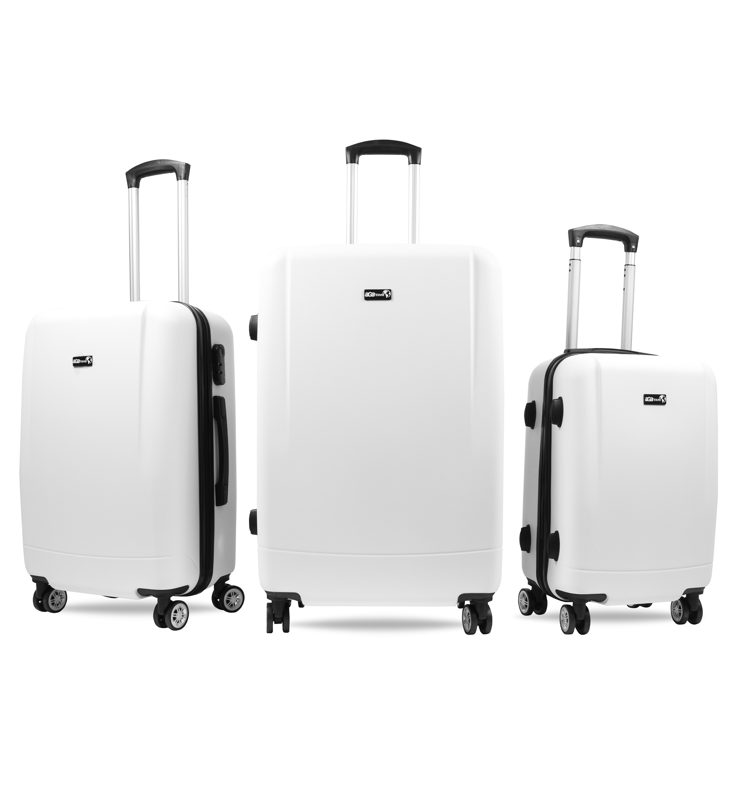 Sada cestovných kufrov MR4656 Biela Aga Travel 