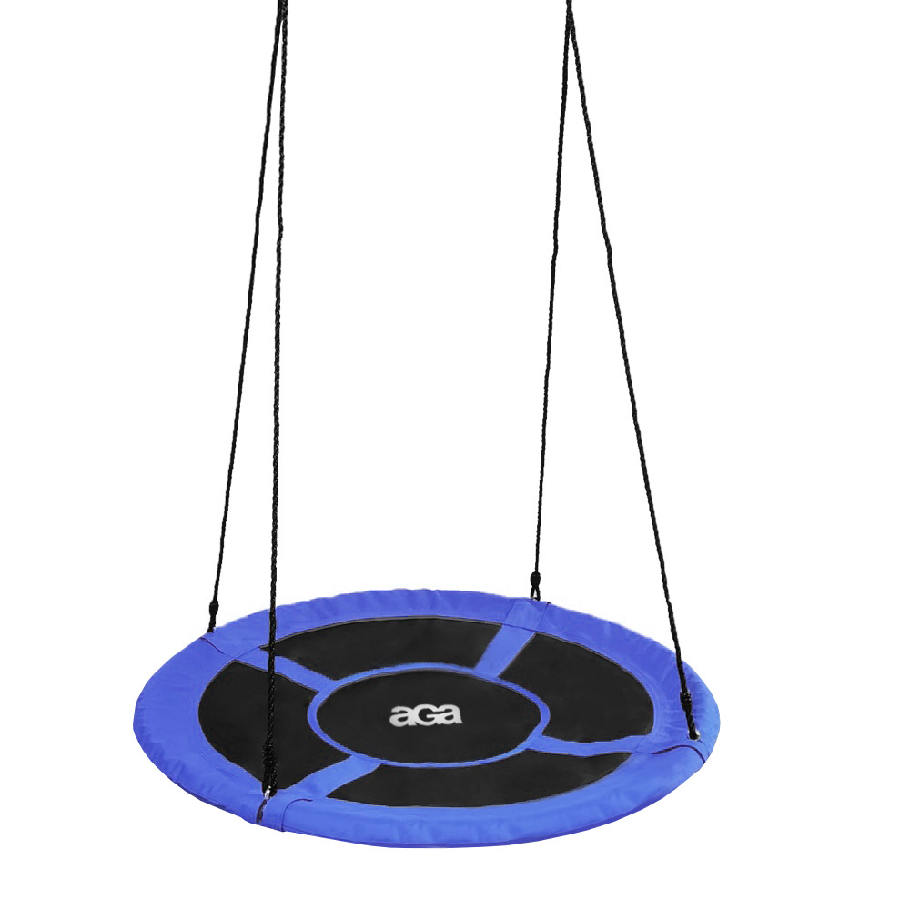 Aga Závesný hojdací kruh 120 cm Modrý