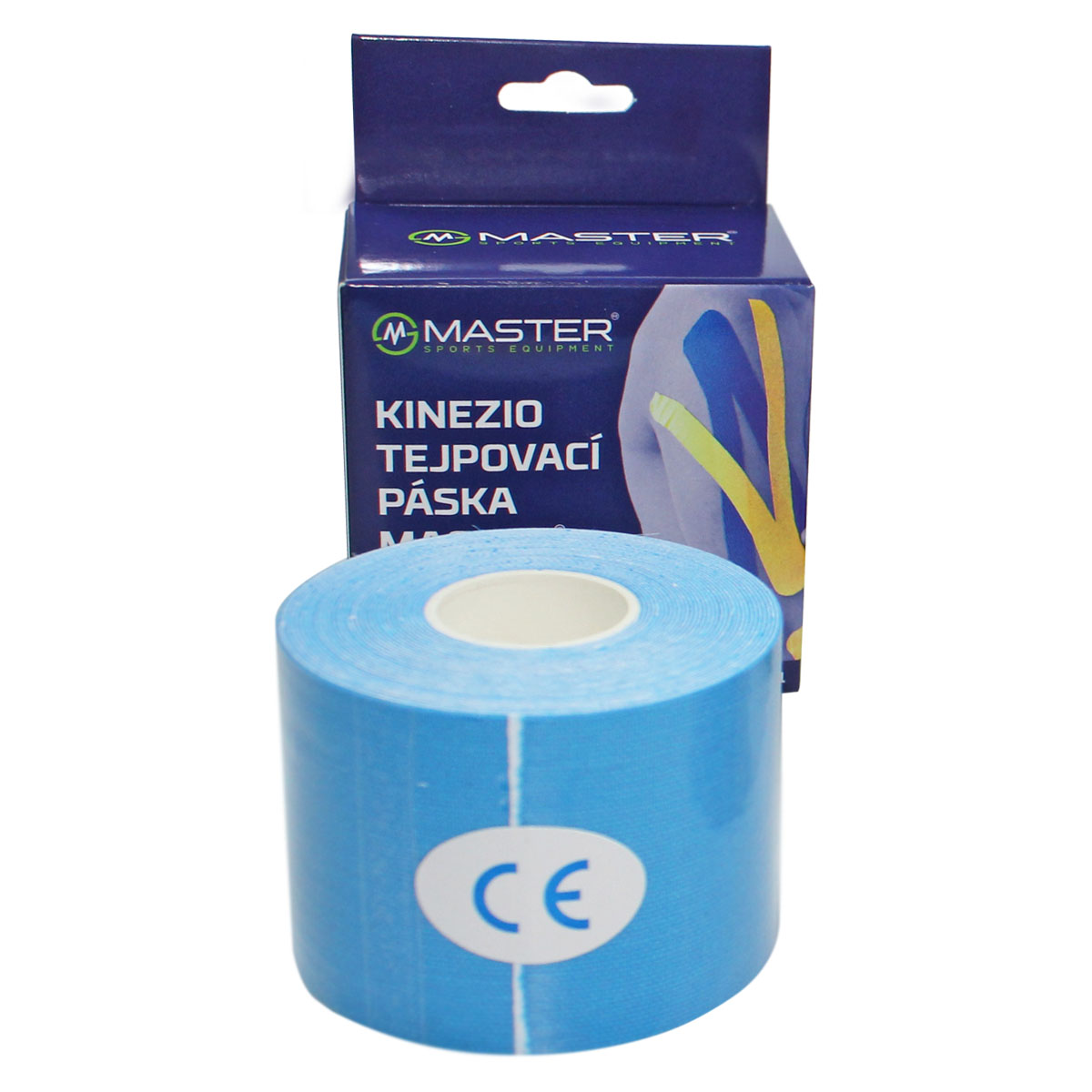 Kineziologická tejpovacia páska MASTER 5 cm x 5 m - modrá