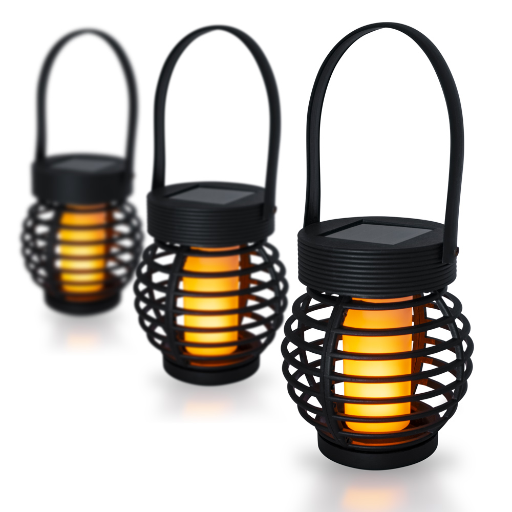 Solárny LED lampáš závesný 3 ks, teplá biela SL-1003 Garden King 