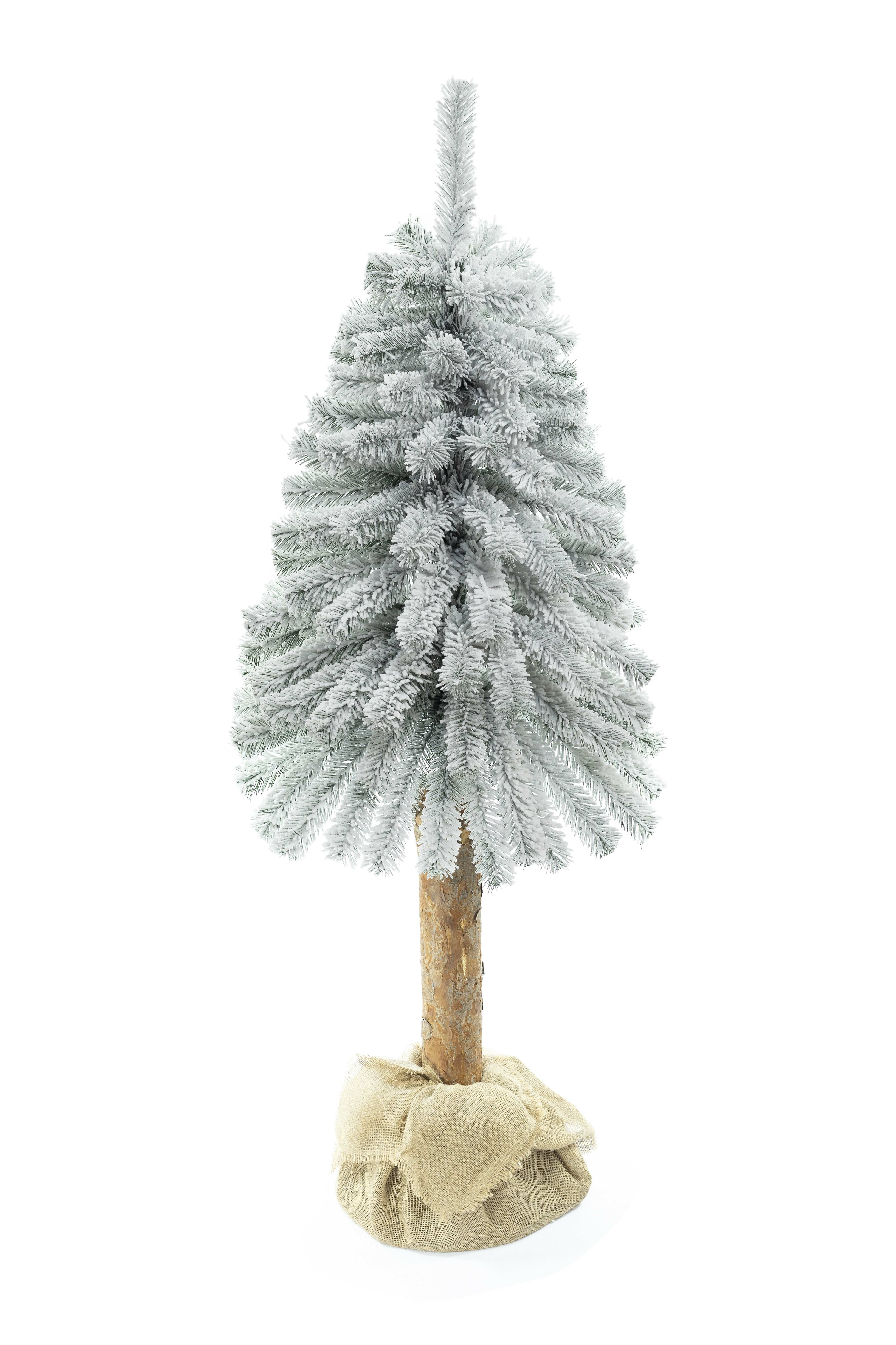 Aga Vianočný stromček 120 cm s kmeňom Zasnežený