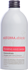Koncentrát penivého mydla na ruky dōTERRA abōde™ presýtený zmesou dōTERRA Citrus Bloom™ 237ml