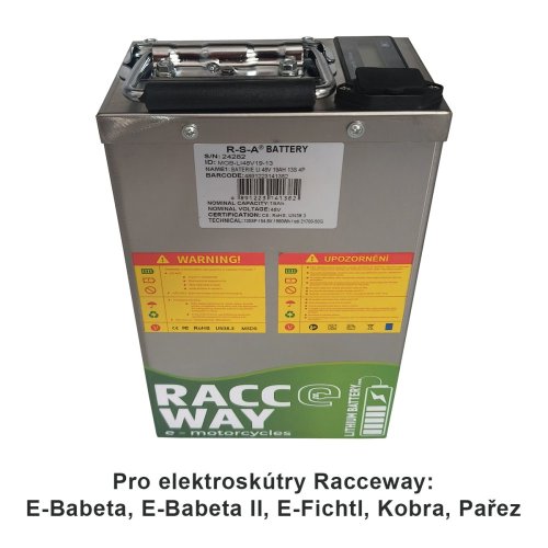  Baterie LI-48V 19Ah, k elektroskútru RACCEWAY®, 13S 4P
