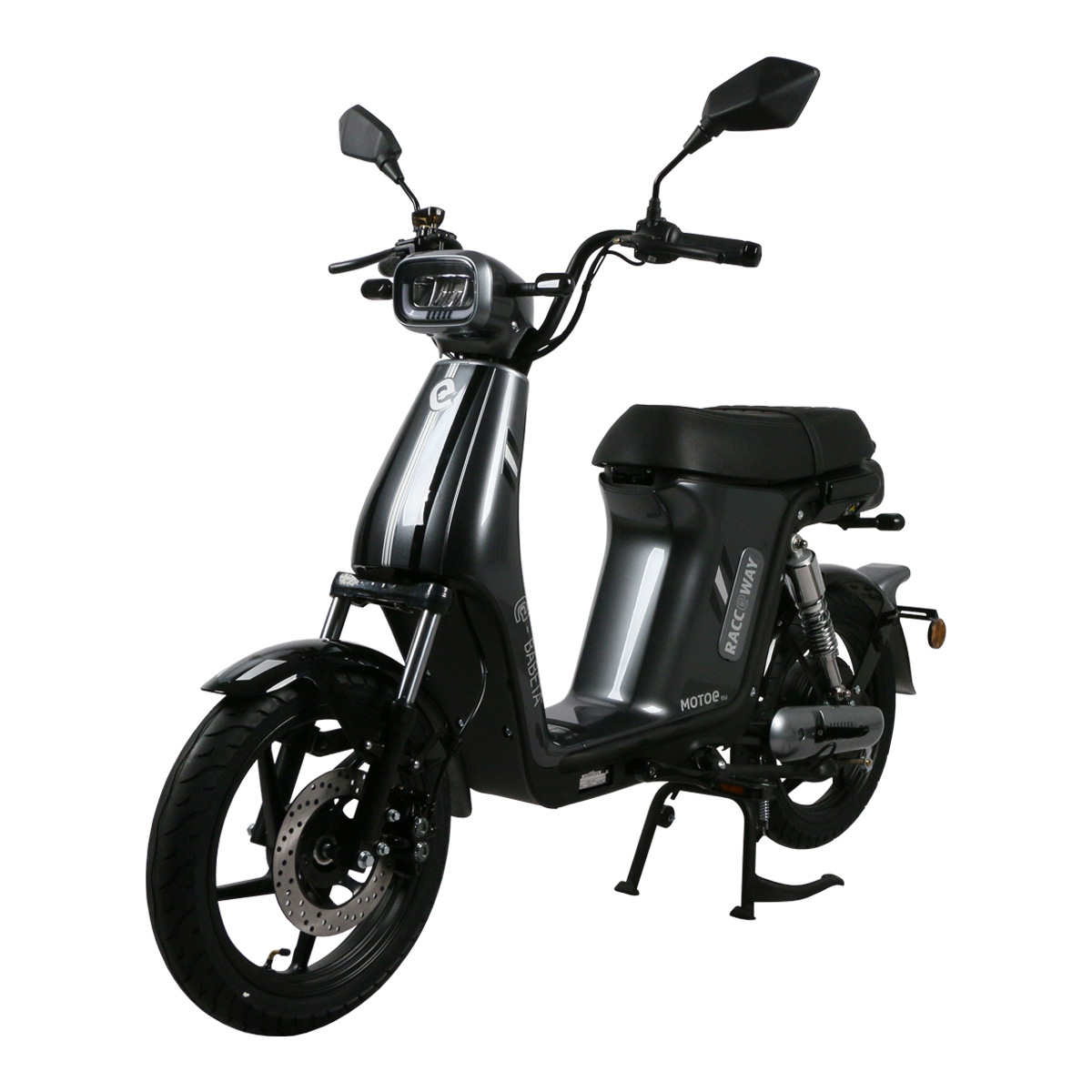 Elektroskúter RACCEWAY® E-BABETA® II, šedo-čierna