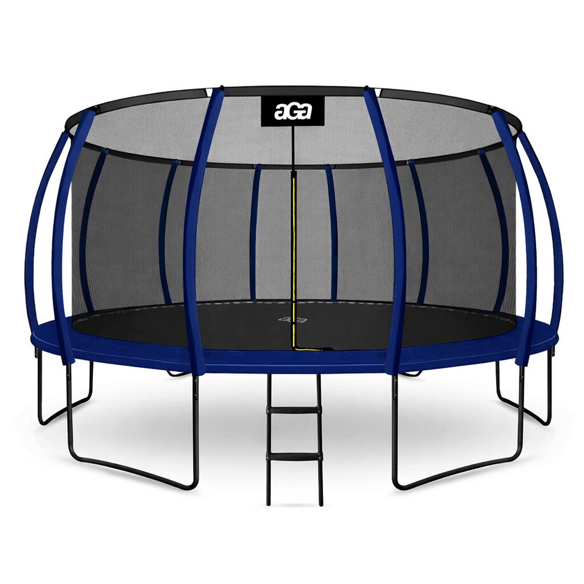 Aga SPORT EXCLUSIVE Trampolína 500 cm Tmavomodrá + ochranná sieť + rebrík
