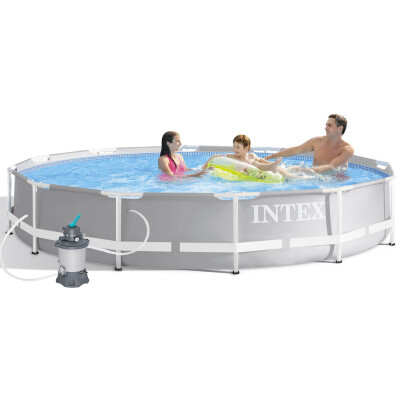Intex Bazén Prism Frame 366x 76 cm s pieskovou filtráciou standard EVO