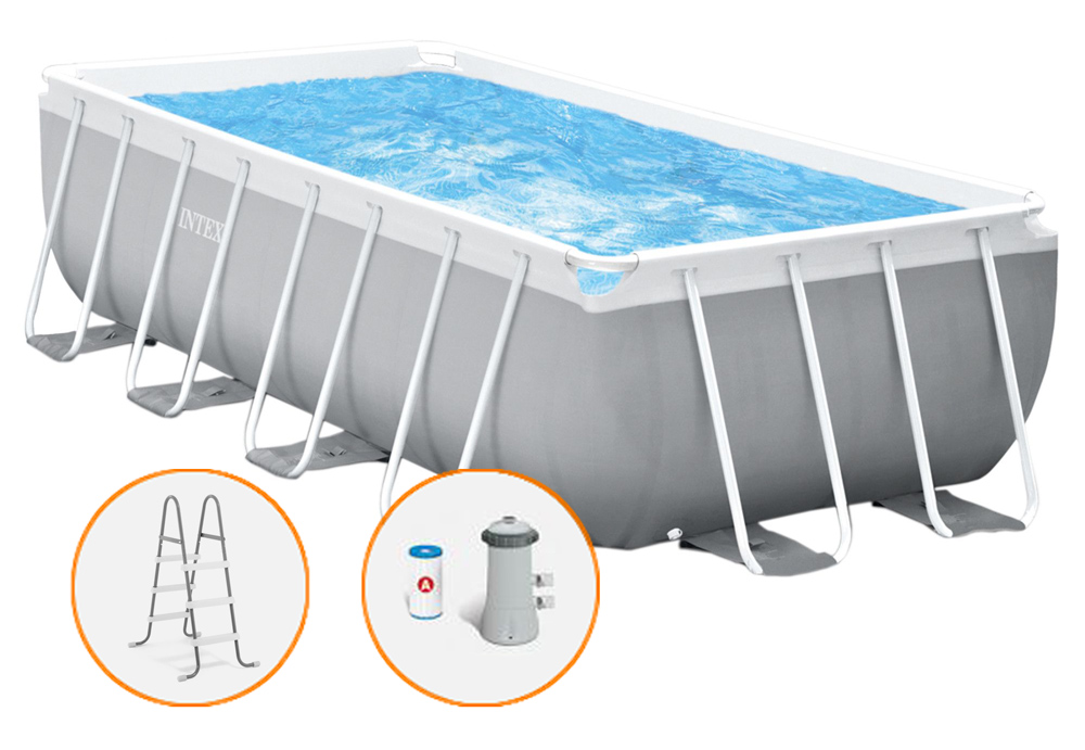 Intex Bazén Prism Frame 3 x 1,75 x 0,8 m set vrátane príslušenstva 26784