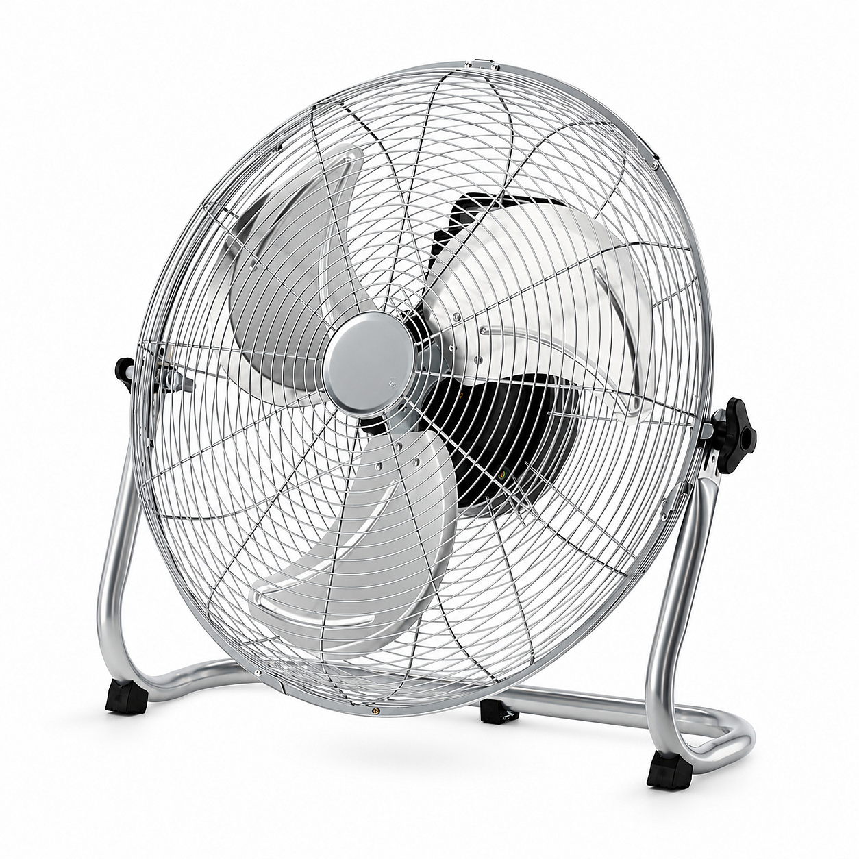 Aga Podlahový ventilátor 50 cm Strieborný