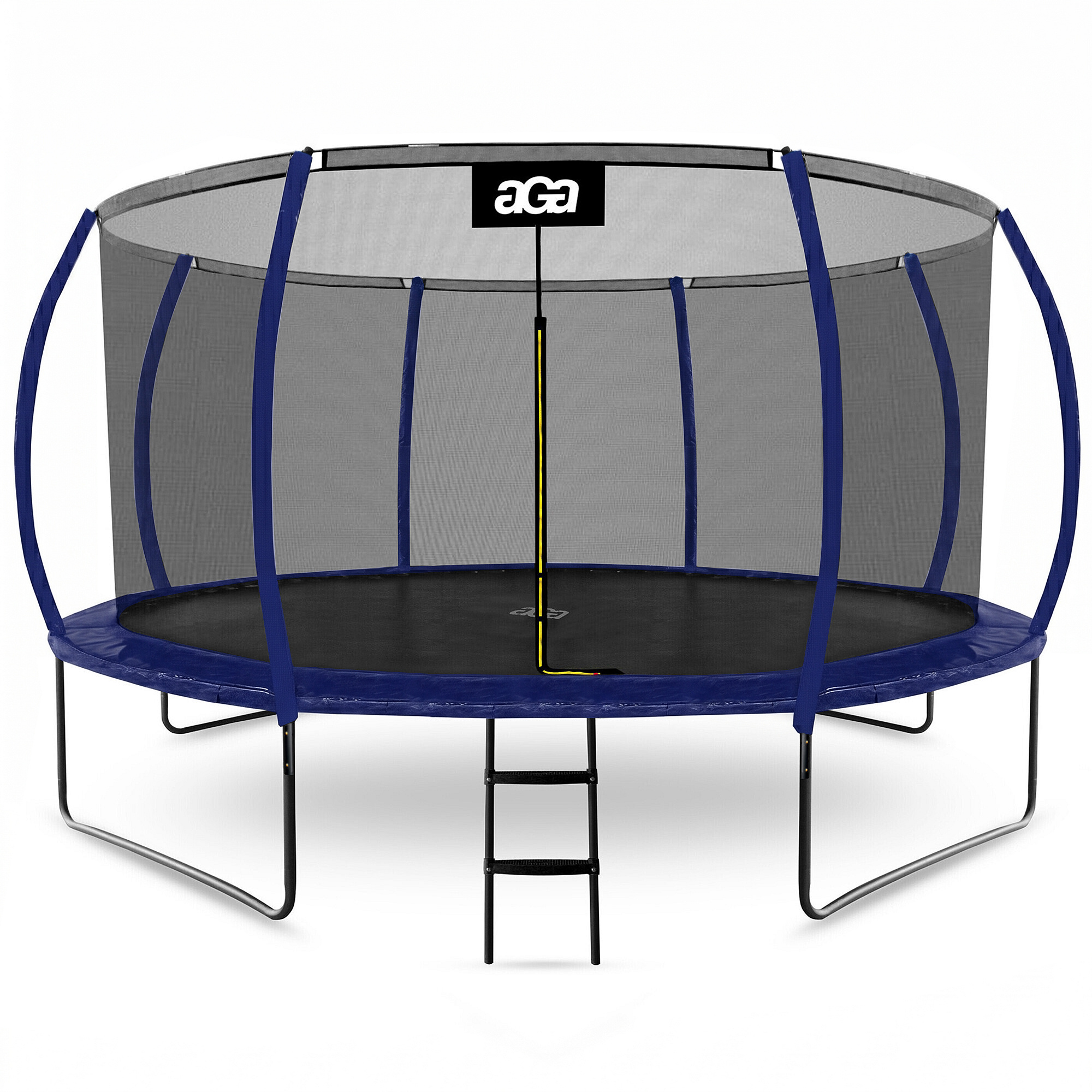 Aga SPORT EXCLUSIVE Trampolína 430 cm Tmavomodrá + ochranná sieť + rebrík
