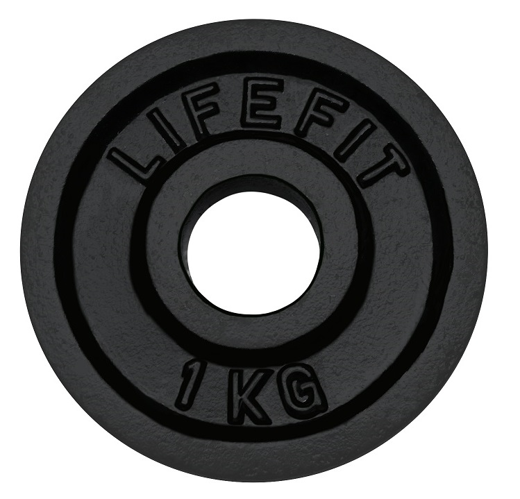 Kotouč LIFEFIT 1,0kg, kovový, pro 30mm tyč