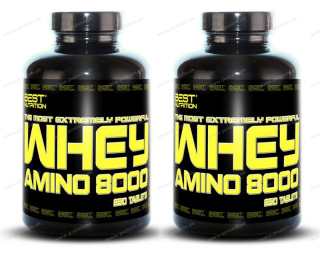 Amino Whey 8000 BEST NUTRITION (500 tbl) 1+1 zadarmo