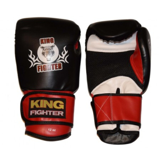Boxerské rukavice Basic KING FIGHTER černá/červená