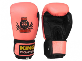 Boxerské rukavice Basic KING FIGHTER růžová/černá