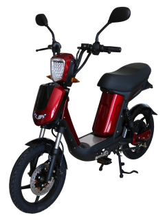 Elektrický motocykel RACCEWAY E-BABETA, vínový-metalíza