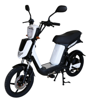 Elektrický motocykel RACCEWAY E-BABETA, biely