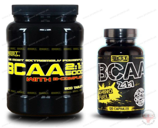 BCAA 5000 (250tbl) + BCAA 2:1:1 (120kps) Zadarmo - Best Nutrition