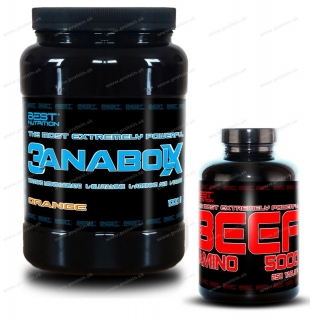 3AnabolX (1000g)+ BEEF Amino (250 tbl) Zadarmo - Best Nutrition