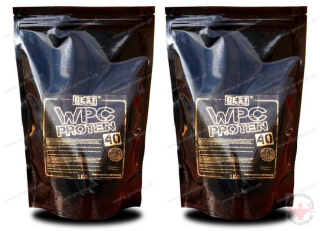 WPC Protein 40 Best Nutrition 1 kg 1+1 Zadarmo