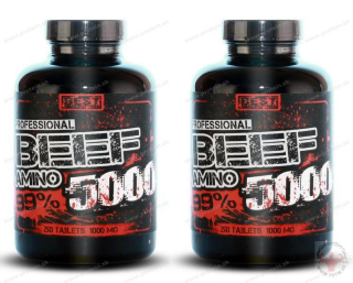 Amino BEEF 5000 BEST NUTRITION (250 tbl) 1+1 Zadarmo