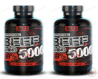 Amino BEEF 5000 BEST NUTRITION (500 tbl) 1+1 Zadarmo